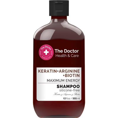 Шампунь The Doctor Health & Care Keratin + Arginine + Biotin Maximum Energy 355 мл (8588006041767)