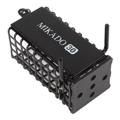 Годівниця Mikado Feeder Quadrate Grouser 25х30х44 мм 50 г Black (AMKZ-01-50-B)