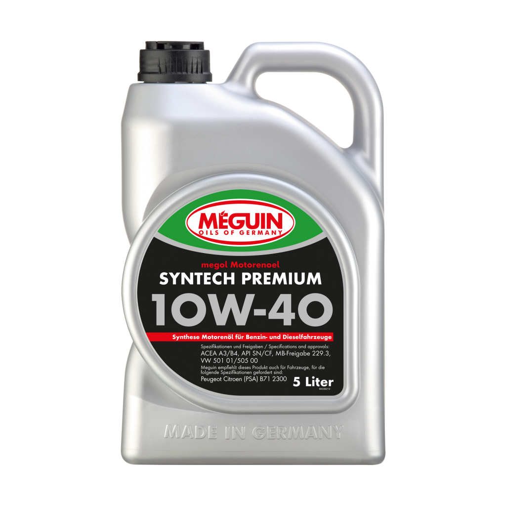 Моторна олива Meguin SYNTECH PREMIUM SAE 10W-40 5л (4338Z)