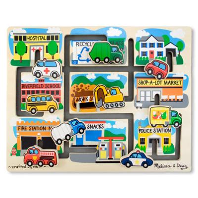 Розвиваюча іграшка Melissa&Doug Лабиринт-пазл Машинки (MD4301)