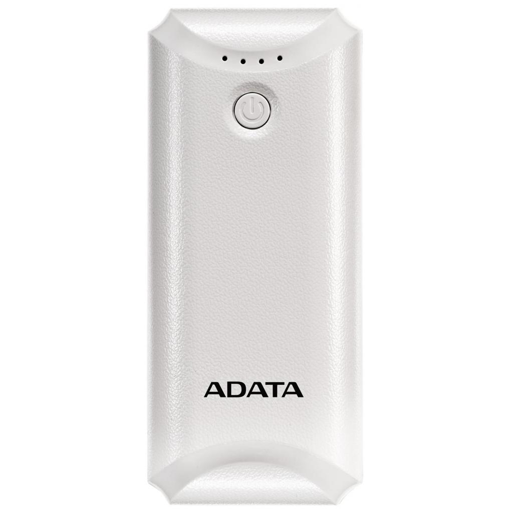 Батарея універсальна ADATA P5000 White (5000mAh, 5V*1A, cable) (AP5000-USBA-CWH)