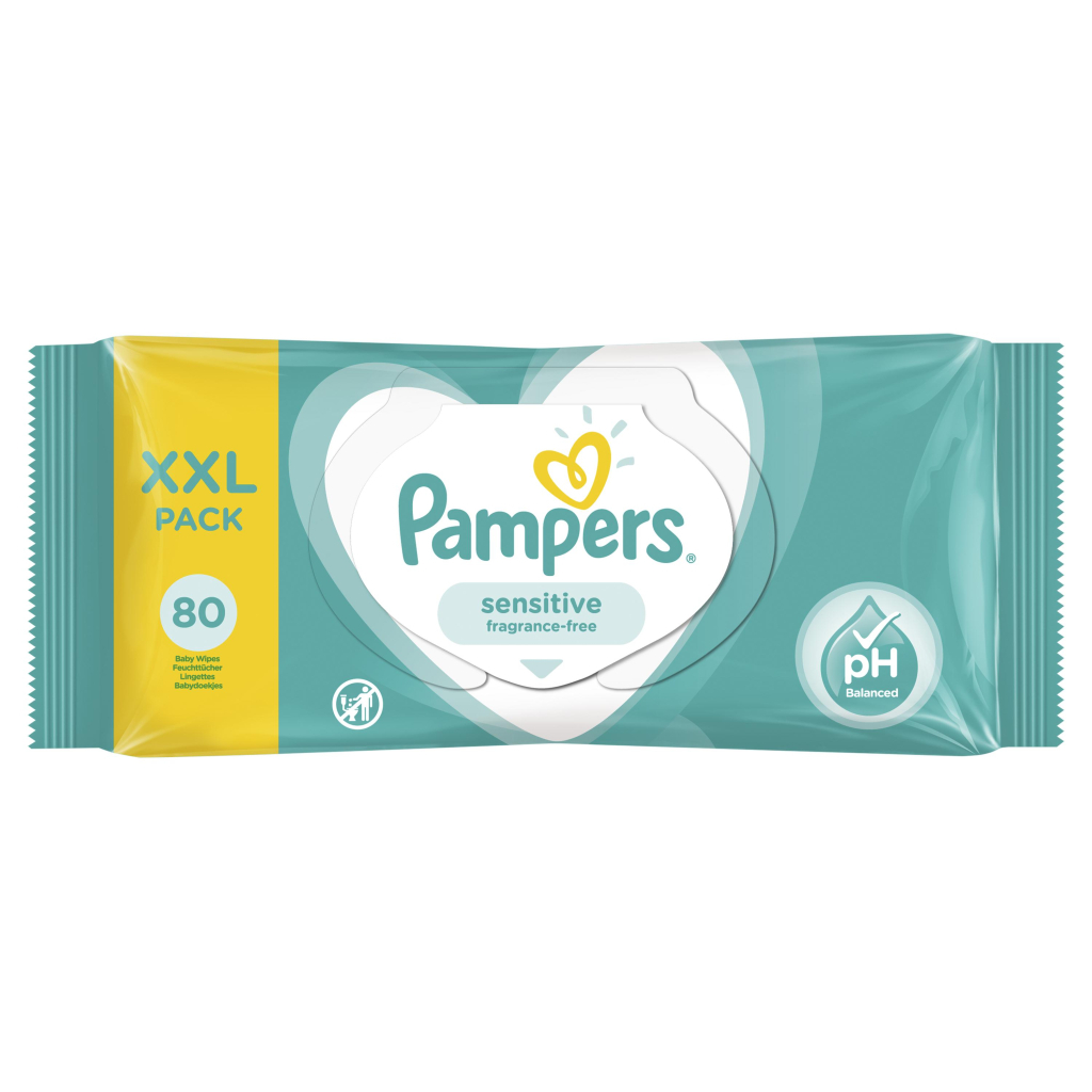 Дитячі вологі серветки Pampers Sens 80 шт (8001841041421)