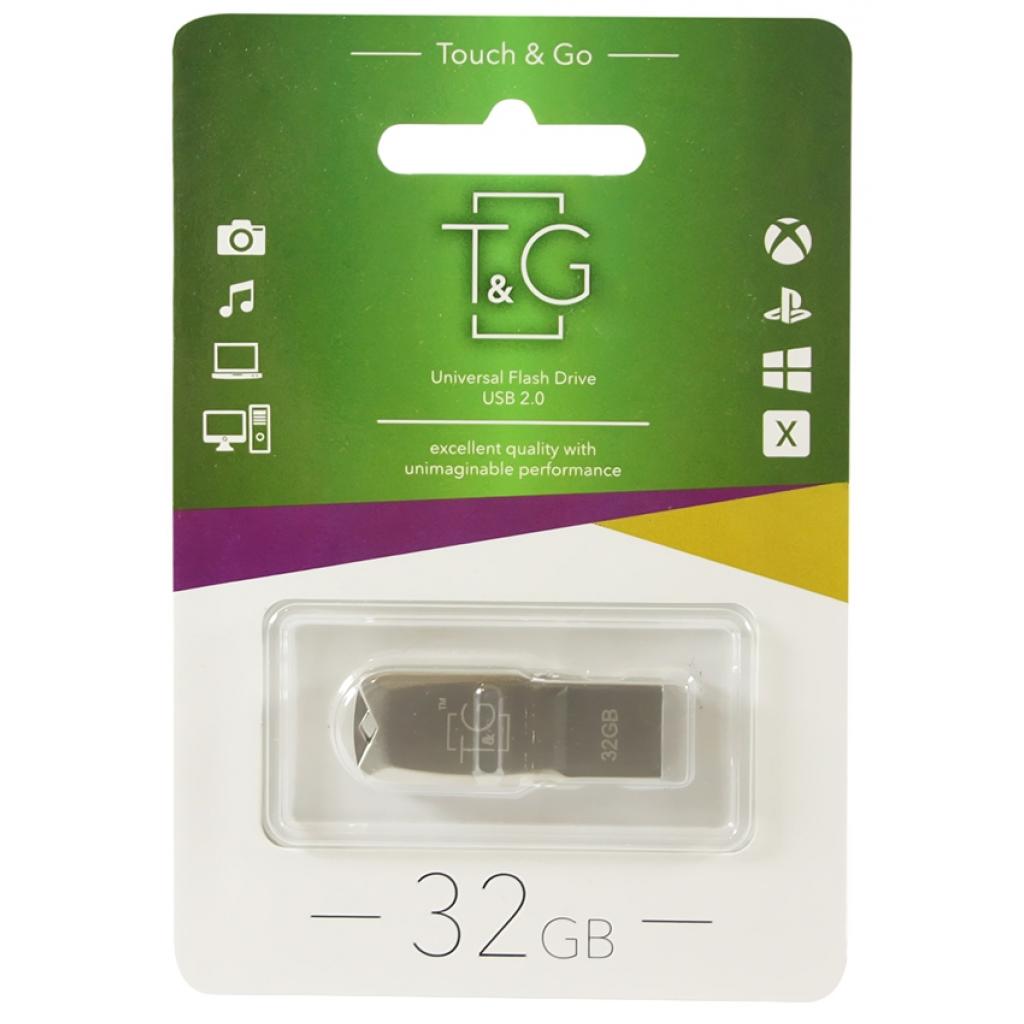 USB флеш накопичувач T&G 32GB 100 Metal Series Silver USB 2.0 (TG100-32G)