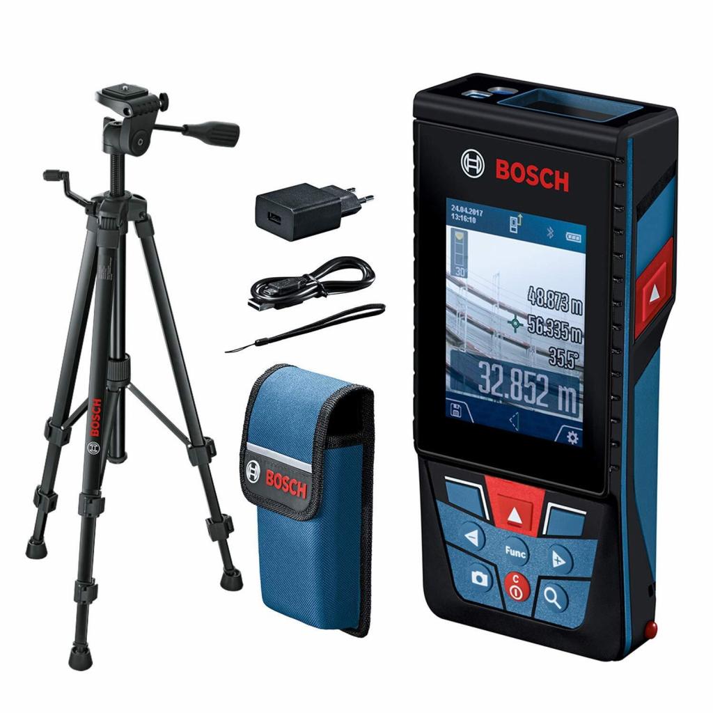 Далекомір Bosch GLM 120C + штатив BT 150, 0.08-120м, Bluetooth (0.601.072.F01)