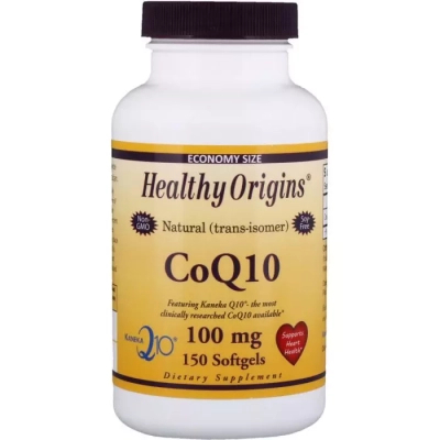 Антиоксидант Healthy Origins Коензим Q10, Kaneka (COQ10), 100 мг, 150 желатинових капсул (HO35017)