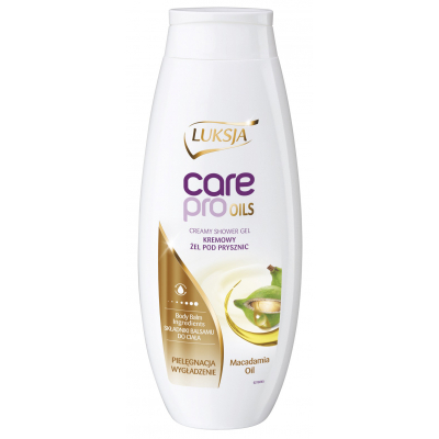 Гель для душу Luksja Care Pro Oils з олією Макадамії 500 мл (5900998006778)