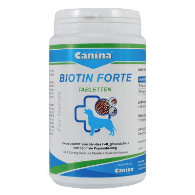 Вітаміни для собак Canina Biotin Forte Інтенсивний курс для шерсті 60 таблеток (4027565101108)