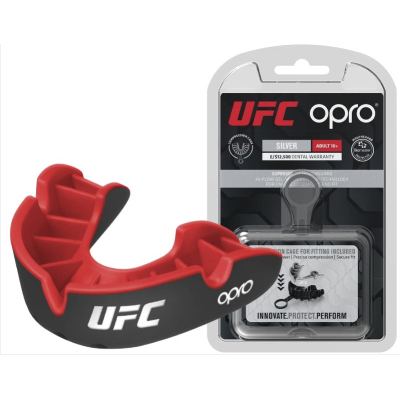 Капа Opro Silver UFC доросла (вік 11+) Black/Red (ufc.102514001) (UFC_Silver_Bl/R)