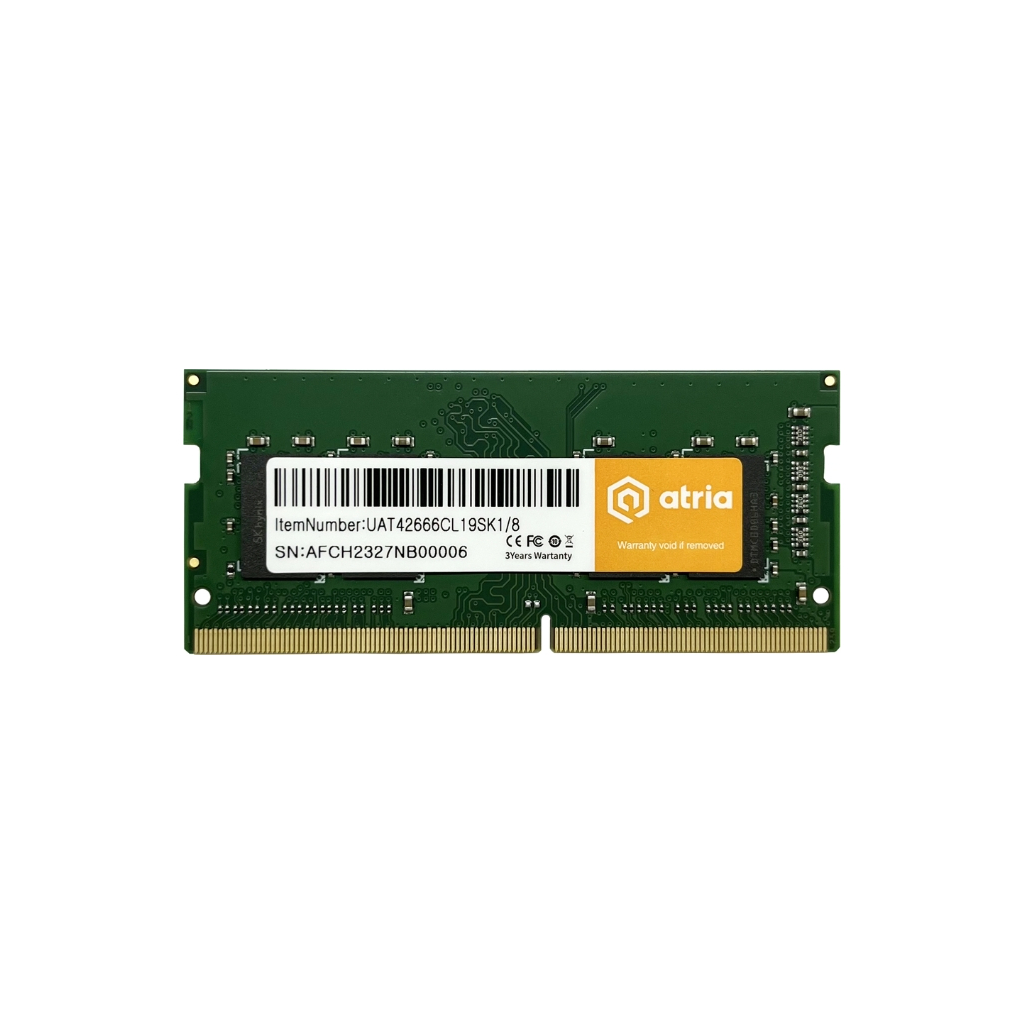 Модуль пам'яті для ноутбука SoDIMM DDR4 8GB 2666 MHz ATRIA (UAT42666CL19SK1/8)