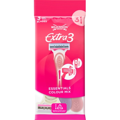 Бритва Wilkinson Sword Extra 3 Essentials Beauty 3 шт. (4027800204304)