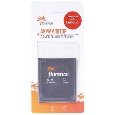 Акумуляторна батарея для телефону Florence Lenovo BL198/А850/S890 2250mAh (IR0884)