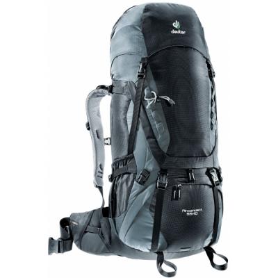 Рюкзак туристичний Deuter Aircontact 55+10 7490 black-titan (3320316 7490)