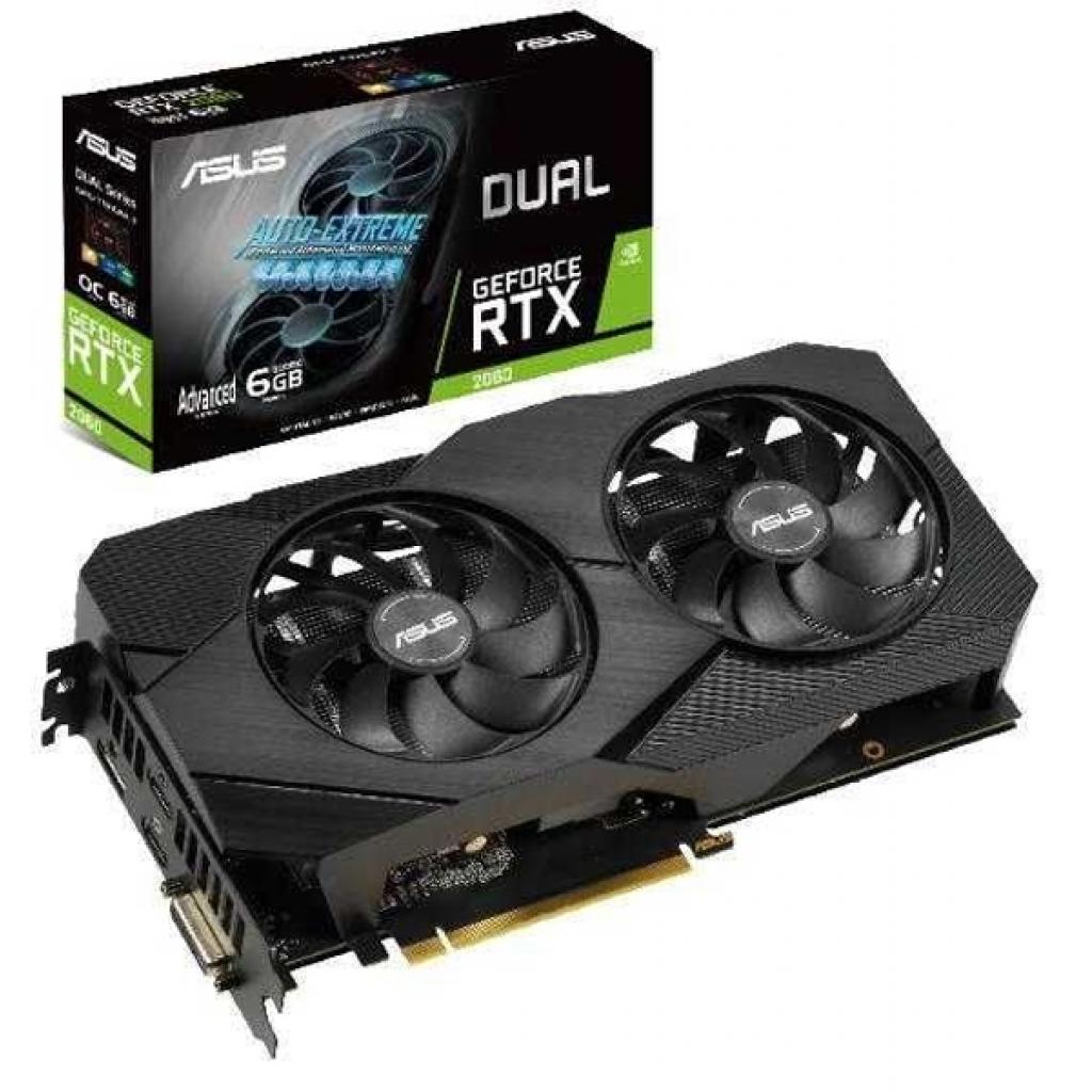 Відеокарта ASUS GeForce RTX2060 6144Mb DUAL Advanced EVO (DUAL-RTX2060-A6G-EVO)