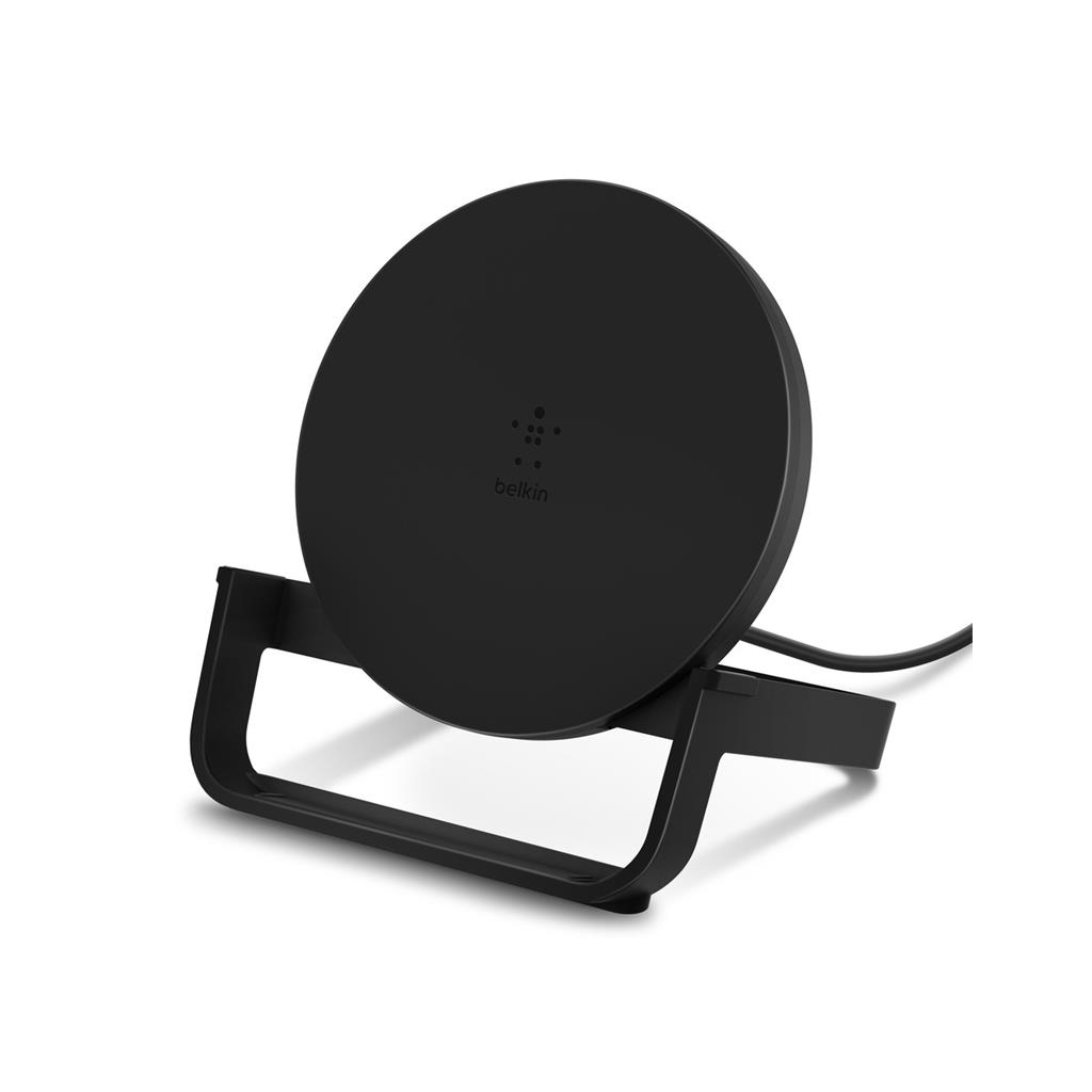 Зарядний пристрій Belkin Qi WIRELESS CHG STAND,FAST UNIVERSAL,10W,BLACK (F7U083VFBLK)