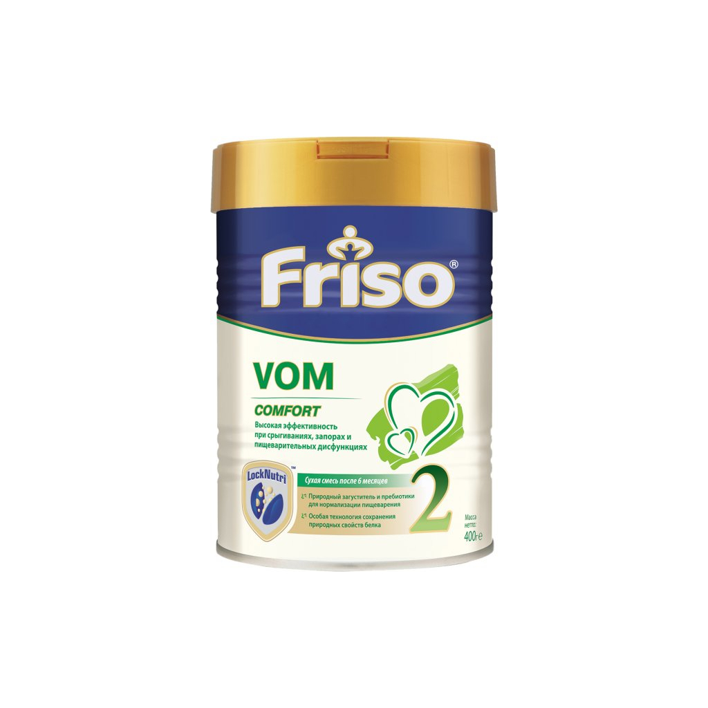 Дитяча суміш Friso молочна Vom 2 Comfort +6 міс. 400 г (8716200724340)