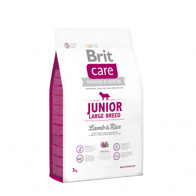 Сухий корм для собак Brit Care Junior Large Breed Lamb and Rice 3 кг (8595602509843)