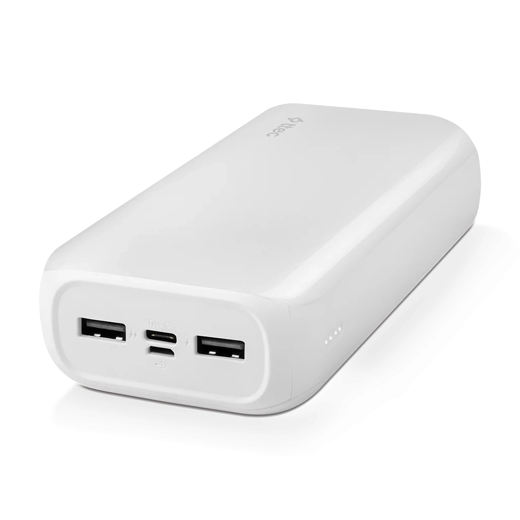 Батарея універсальна Ttec ReCharger Ultra 30000mAh, USB Type-C, USB-A, 2.1A, White (2BB190B)