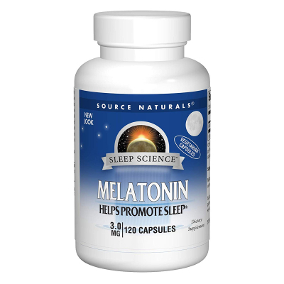 Амінокислота Source Naturals Мелатонін 3мг, Sleep Science, 120 гелевих капсул (SN2406)