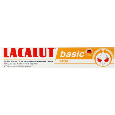 Зубна паста Lacalut Basic Фтор 75 мл (4016369693131)