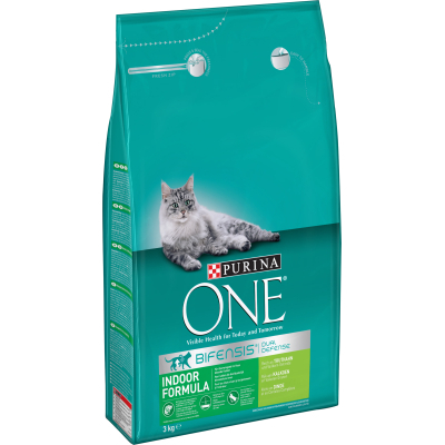 Сухий корм для кішок Purina One Indoor Formula Cat Turkey 3 кг (7613035862579)