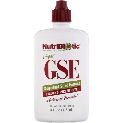 Трави NutriBiotic Рідкий концентрат GSE, екстракт насіння грейпфруту, Grapefruit (NBC-01001)