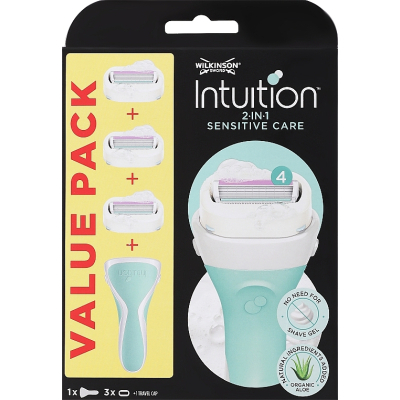 Бритва Wilkinson Sword Intuition Sensitive Blades 1+3 шт. (4027800407132)