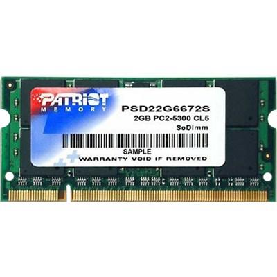 Модуль пам'яті для ноутбука SoDIMM DDR2 2GB 667 MHz Patriot (PSD22G6672S)