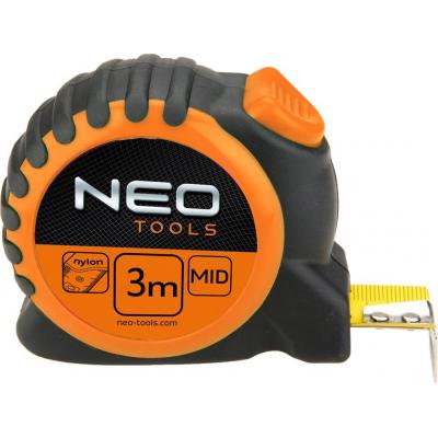 Рулетка Neo Tools сталева стрічка, 3 м x 16 мм, фіксатор selflock (67-163)