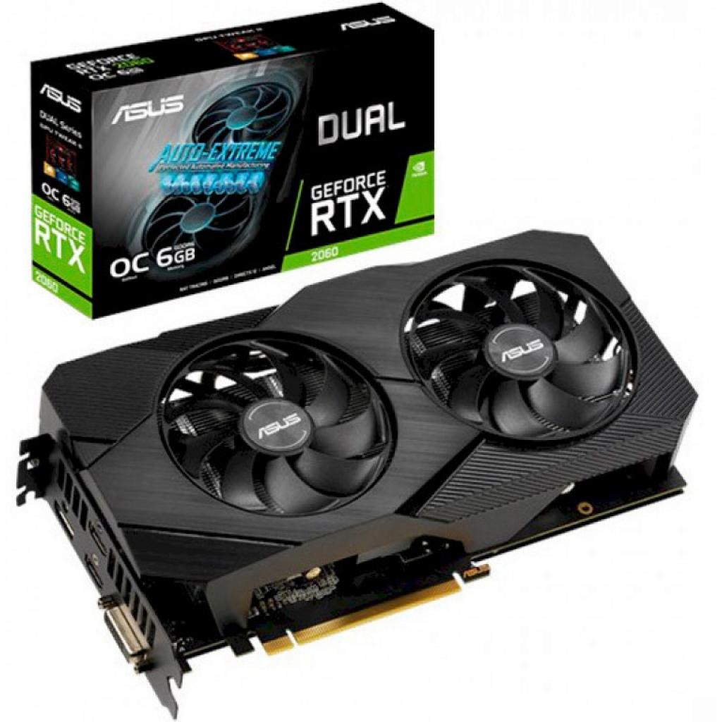 Відеокарта ASUS GeForce RTX2060 6144Mb DUAL OC EVO (DUAL-RTX2060-O6G-EVO)