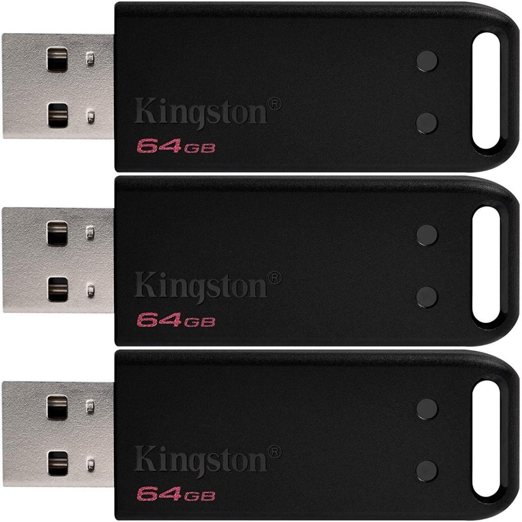 USB флеш накопичувач Kingston 3x64GB DataTraveler 20 USB 2.0 (DT20/64GB-3P)