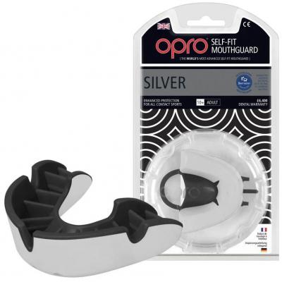 Капа Opro Silver - White/Black (art_002189006)