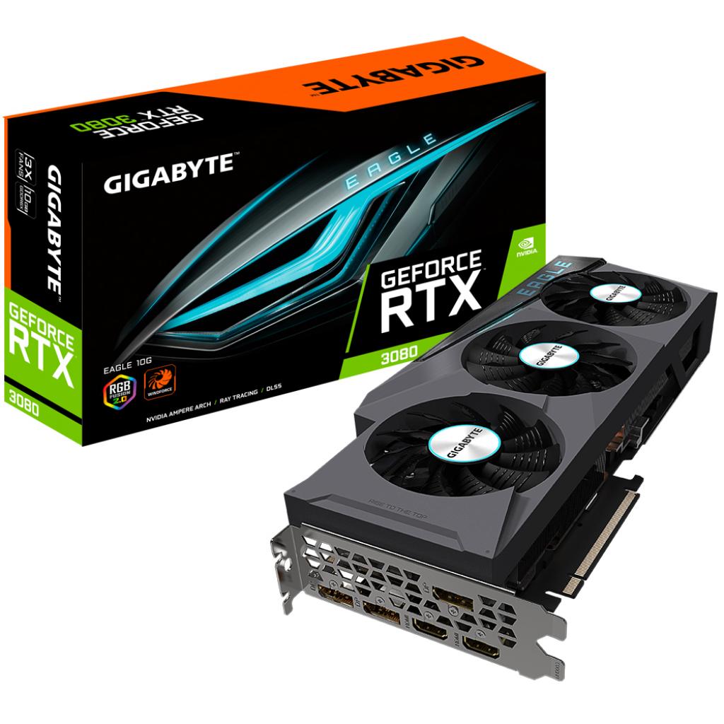 Відеокарта GIGABYTE GeForce RTX3080 10Gb EAGLE (GV-N3080EAGLE-10GD)