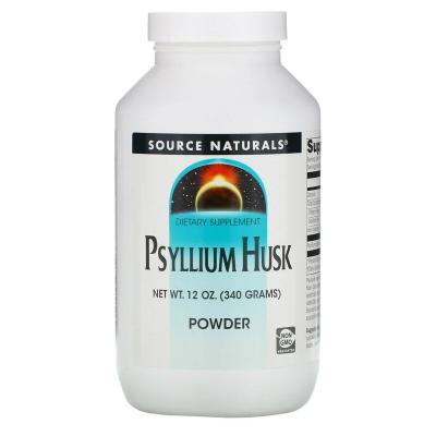 Трави Source Naturals Порошок з лушпиння насіння подорожника, Psyllium Husk Powder (SNS-00779)