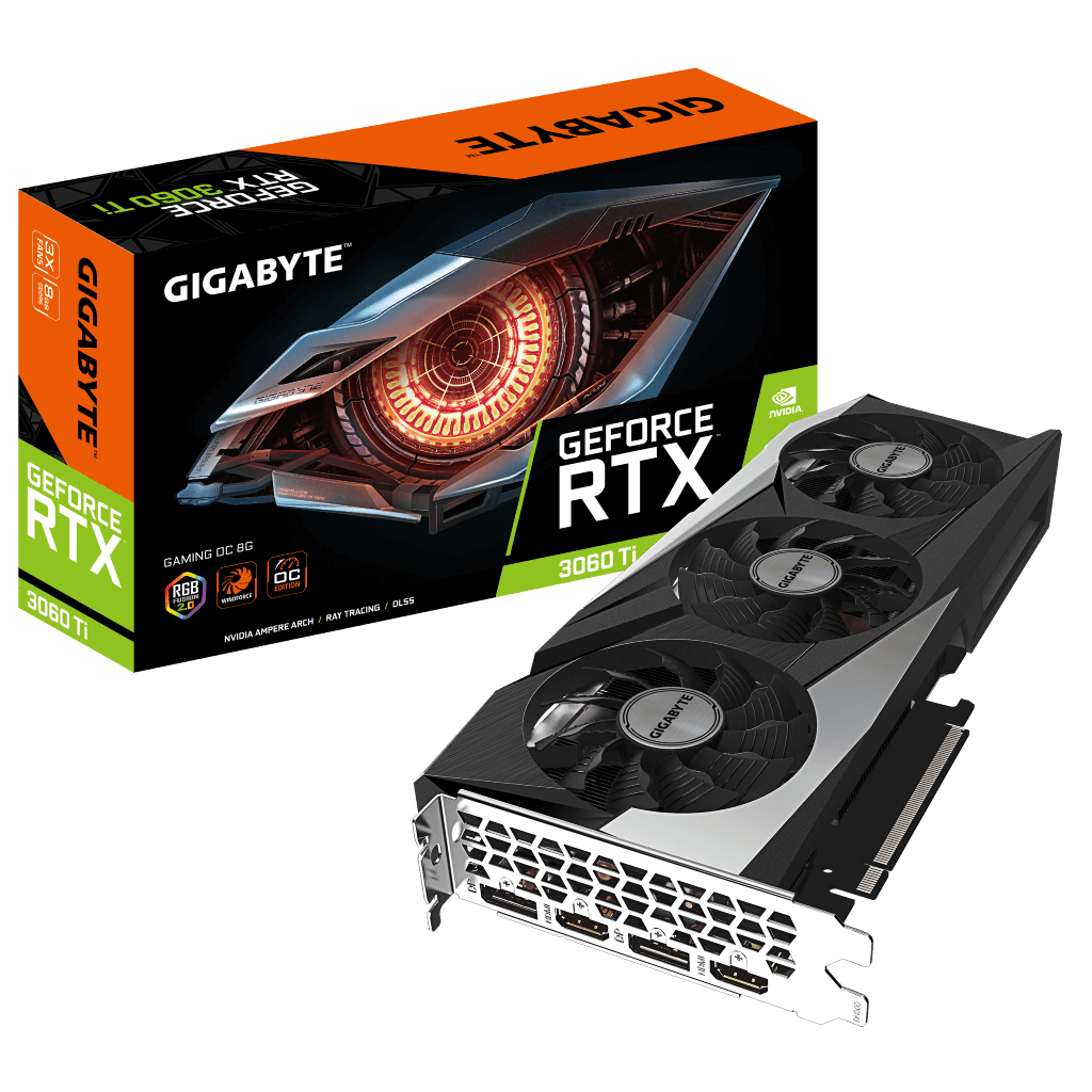 Відеокарта GIGABYTE GeForce RTX3060Ti 8Gb GAMING OC 2.0 LHR (GV-N306TGAMING OC-8GD 2.0)