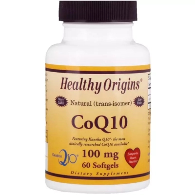 Антиоксидант Healthy Origins Коензим Q10, Kaneka (COQ10), 100 мг, 60 желатинових капсул (HO35016)