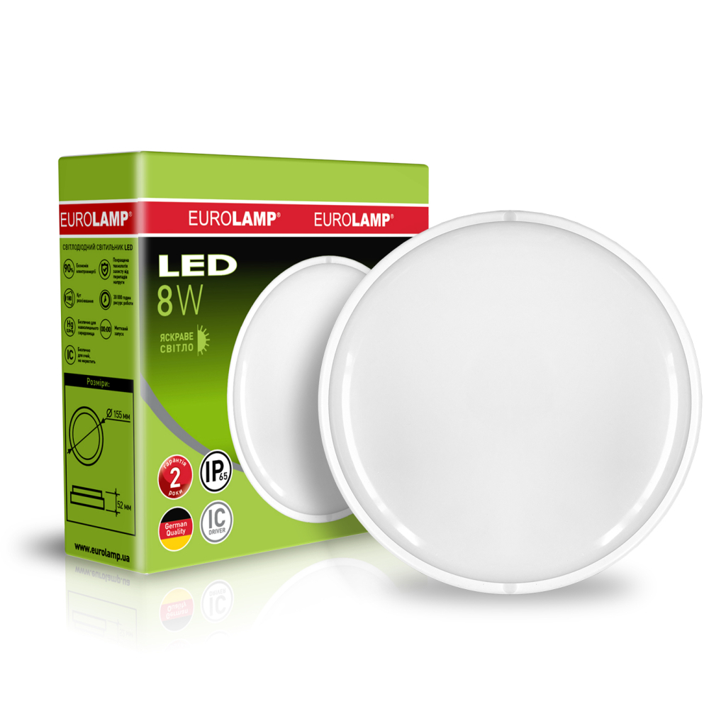 Світильник Eurolamp LED 8W 5500K (LED-NLR-08/55(P))