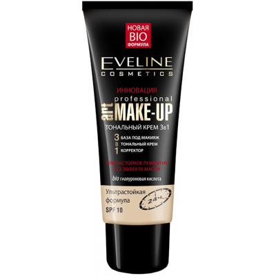 Тональний крем Eveline Cosmetics Art Professional Make-Up 3в1 Пастельний 30 мл (5907609336897)