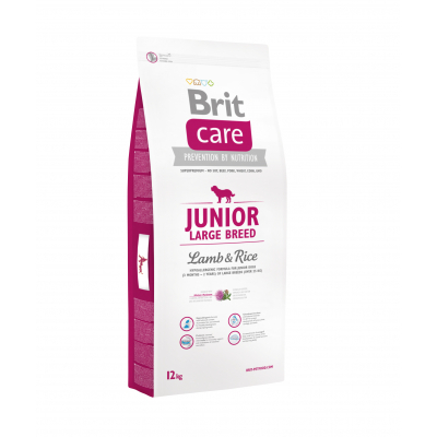 Сухий корм для собак Brit Care Junior Large Breed Lamb and Rice 12 кг (8595602509836)