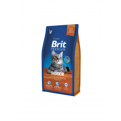 Сухий корм для кішок Brit Premium Cat Indoor 8 кг (8595602513253)