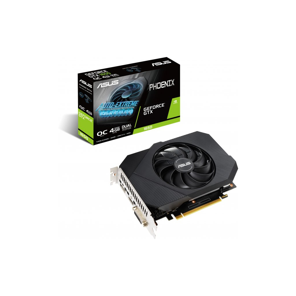 Відеокарта ASUS GeForce GTX1650 4096Mb Phoenix OC D6 P V2 (PH-GTX1650-O4GD6-P-V2)