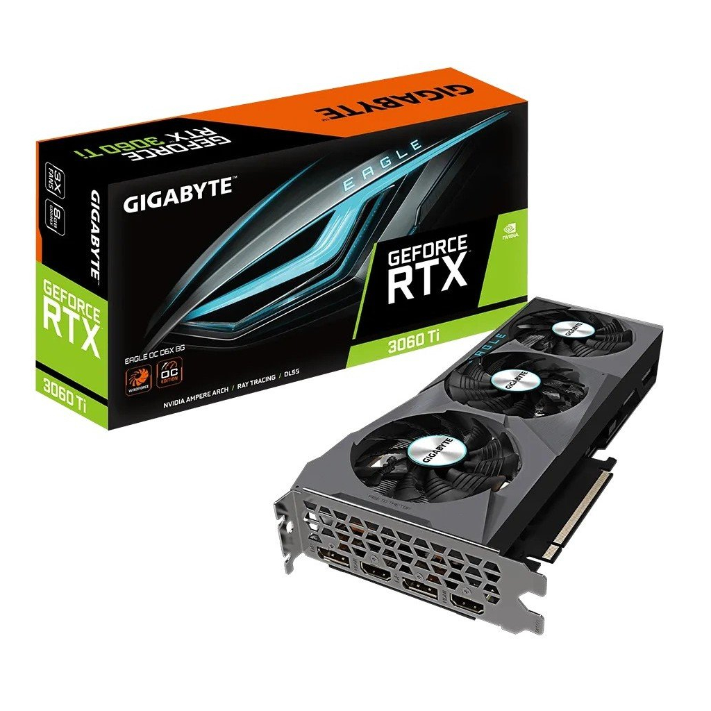 Відеокарта GIGABYTE GeForce RTX3060Ti 8Gb EAGLE OC D6X (GV-N306TXEAGLE OC-8GD)