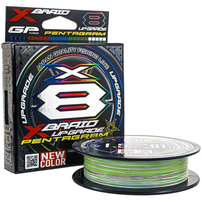 Шнур YGK X-Braid Upgrade X8 Pentagram 150m 0.4/0.104mm 10lb/4.5kg (5545.04.22)