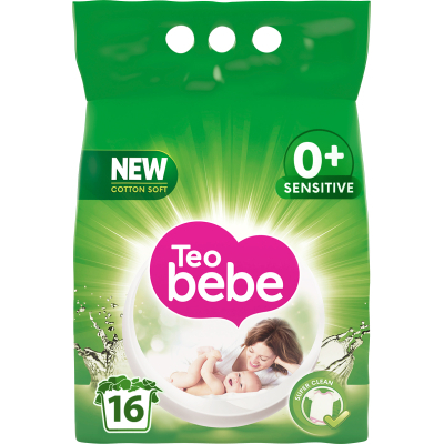 Пральний порошок Teo bebe Cotton Soft Sensitive Green 2.4 кг (3800024020629)