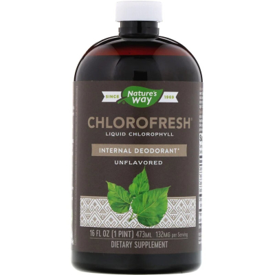 Вітамінно-мінеральний комплекс Nature's Way Рідкий Хлорофіл, Liquid Chlorophyll, (не ароматизований), 473 (NWY-03502)