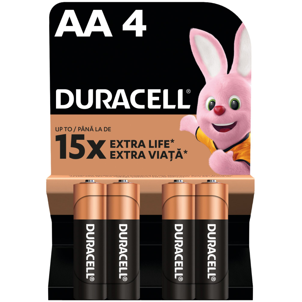 Батарейка Duracell AA MN1500 LR06 * 4 (5000394052536 / 81551270)