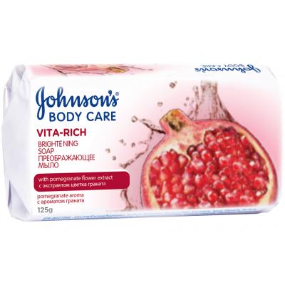 Тверде мило Johnson's Body Care Vita Rich Преображающее экстракт граната 125 г (3574661239545)