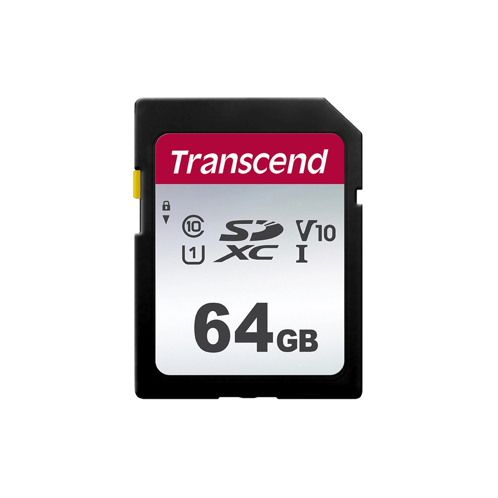 Карта пам'яті Transcend 64GB SDXC class 10 UHS-I U3 V10 (TS64GSDC300S)