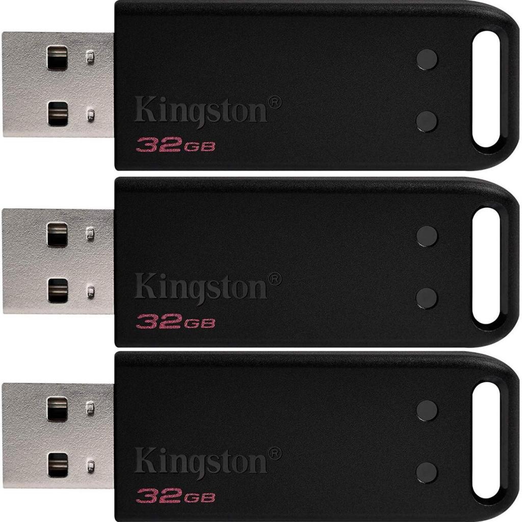 USB флеш накопичувач Kingston 3x32GB DataTraveler 20 USB 2.0 (DT20/32GB-3P)