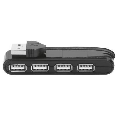 Концентратор Trust Vecco 4 Port USB 2.0 Mini Hub - black (14591_TRUST)