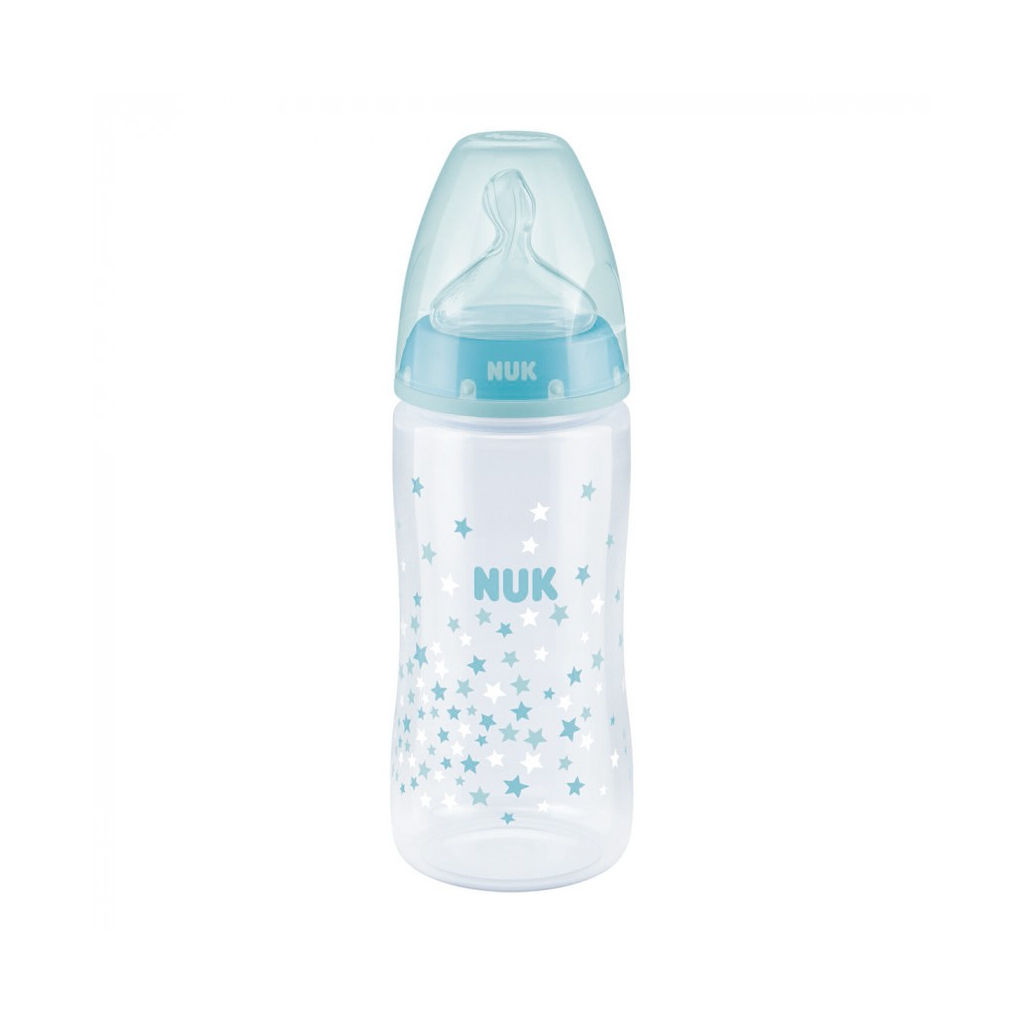 Пляшечка для годування Nuk First Choice Plus із силіконовою соскою 300 мл М'ятна (3952363)